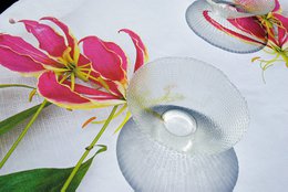 Lillies on Fire - deluxe cotton tablecloth