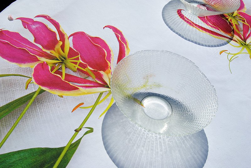 Lillies on Fire - deluxe cotton tablecloth