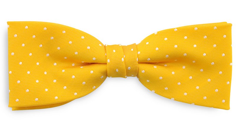Sir Redman bow tie Micro Dots - yellow