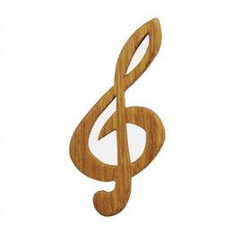 Bookmark handmade wooden clef