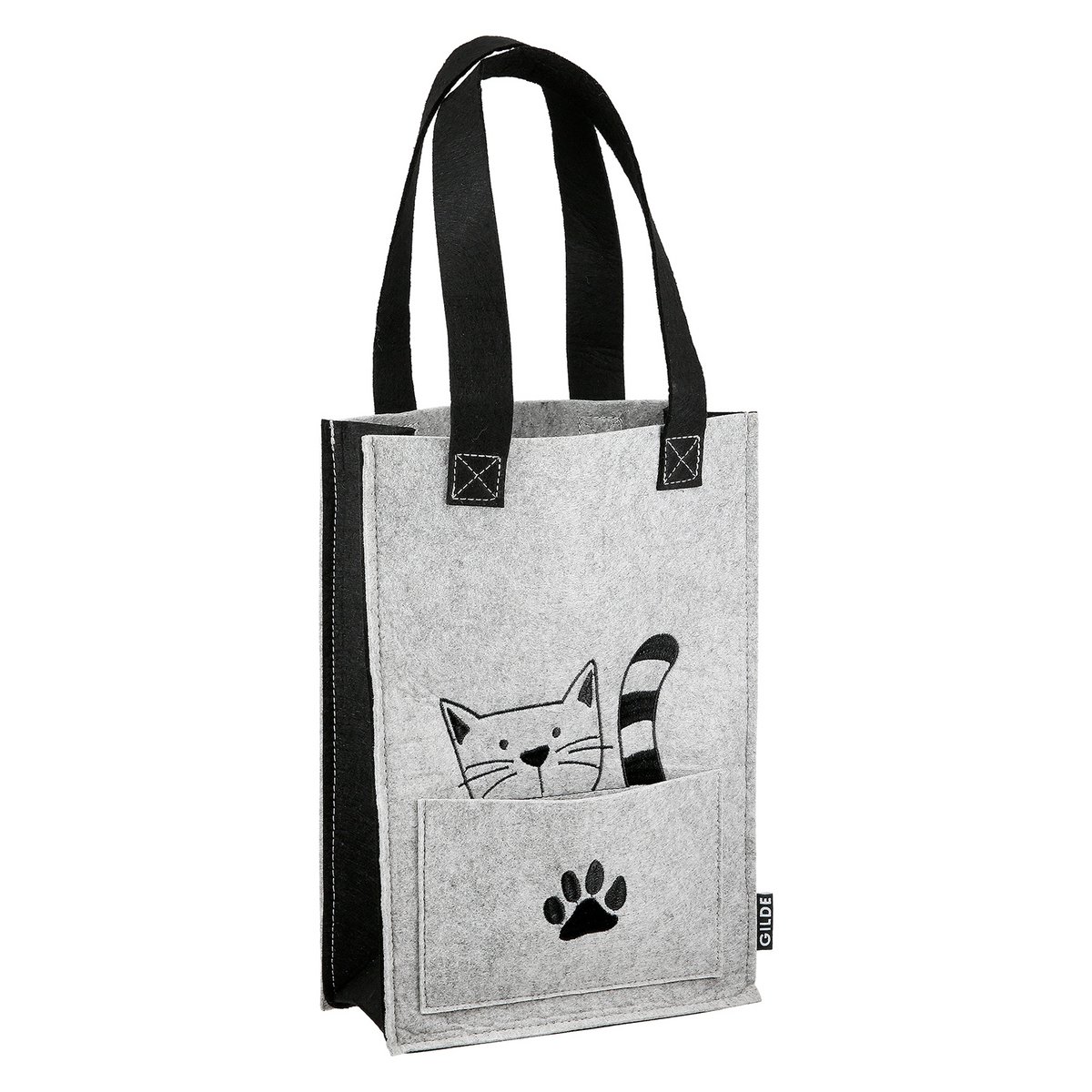 Geschenktasche Katzenbande 2fach sort., H.30 cm