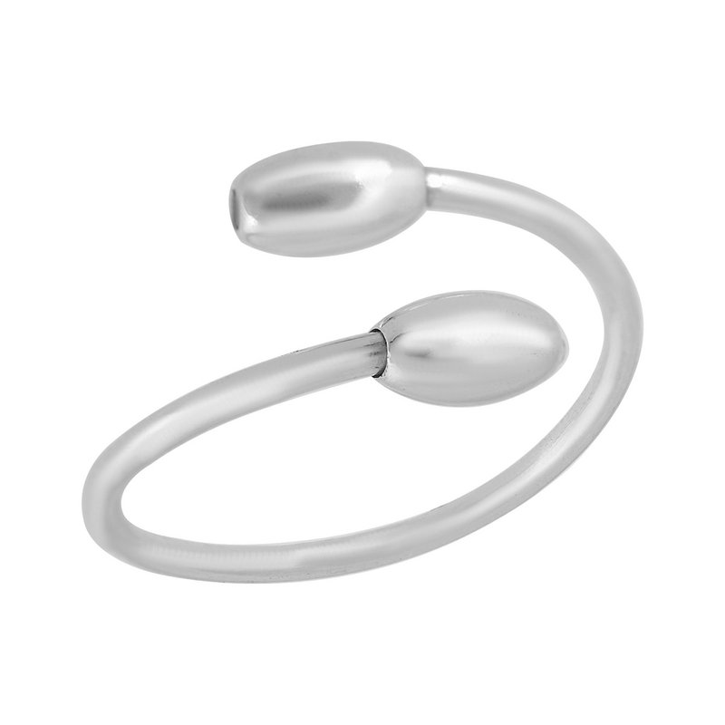 Silberring „Single Silver“ „Oliva“ aus 925er Silber