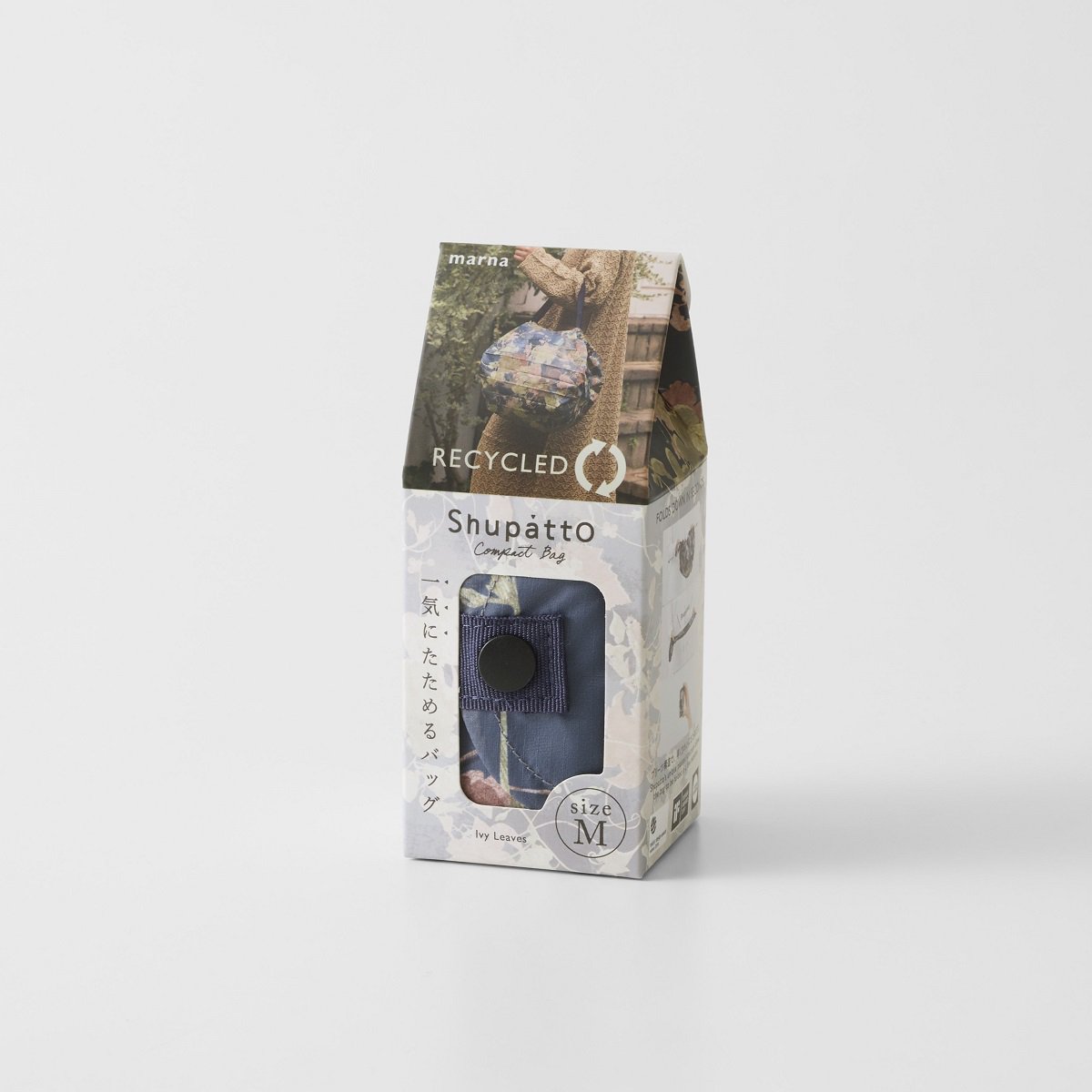 Shupatto recycelte Tasche – Efeublätter