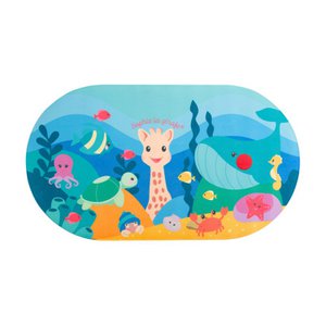 Rutschfeste Badematte „Sophie die Giraffe“ mit Temperaturanzeige