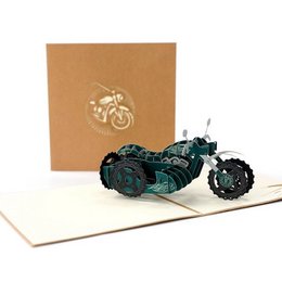 3D -kort til ham til far - Jeep og motorcykeldesign