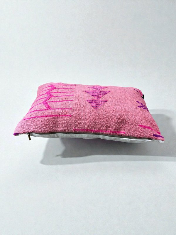 LEI! - Kissen - Kleurrijke lijn - ROZE EDITIE - 40 x 60