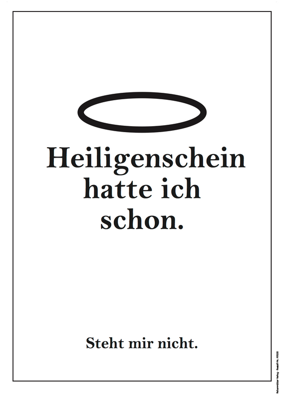 Poster "Halo past niet bij mij"