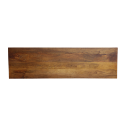 Bullnose sidebord af mangotræ affaset