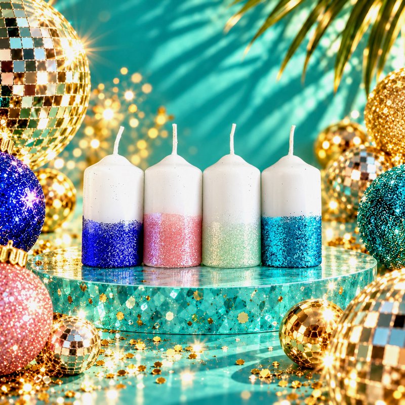 Dip Dye Twinkle Glitter * Winter wonderland