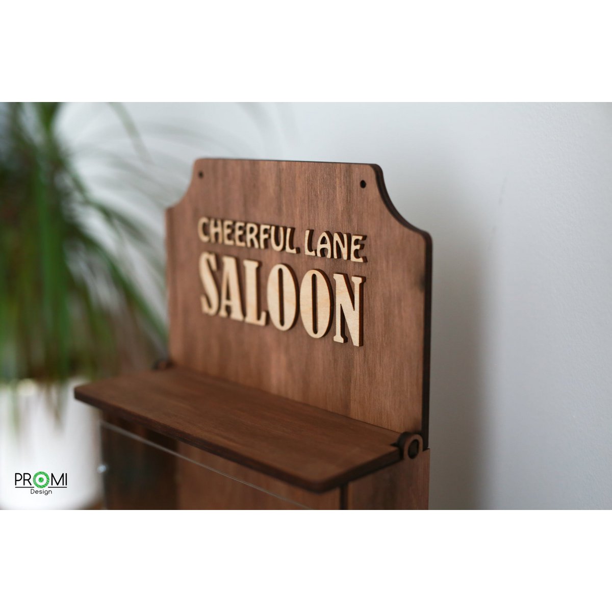 Comedero de madera para pájaros "Saloon", elegante decoración de jardín y balcón, regalo para amantes de las aves
