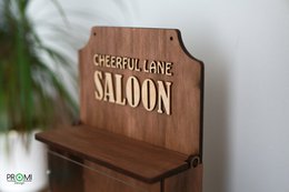 Vogelhäuschen aus Holz „Saloon“, stilvolle Garten- und Balkondekoration, Geschenk für Vogelliebhaber