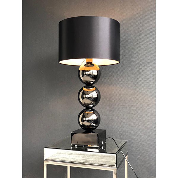 Lampe globe Base bloc Anthracite