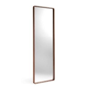 Walnoot houten frame staande spiegel