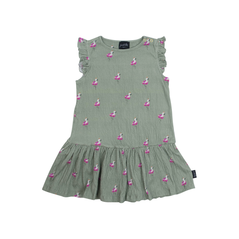 Sommerkjole print flamingo