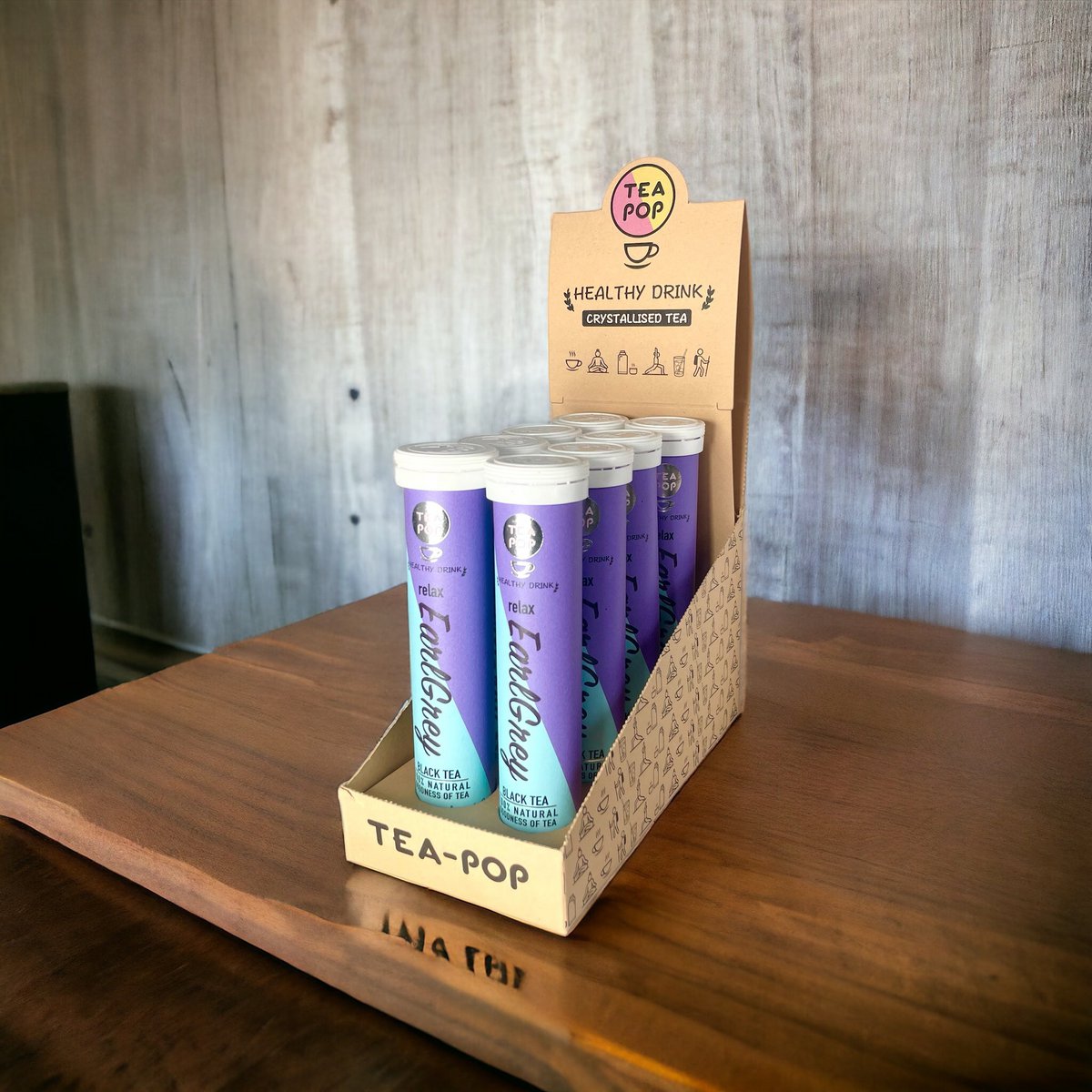 Earl Grey Tea-Pop, thé gourmand à infusion rapide (plateau de 8 tubes)