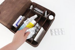 Holzkiste für Medizin