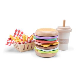 Wooden Fast Food Play Set