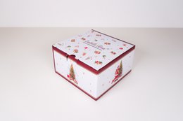 Taza de porcelana con platillo Happy Santa 250 ml Isabelle Rose