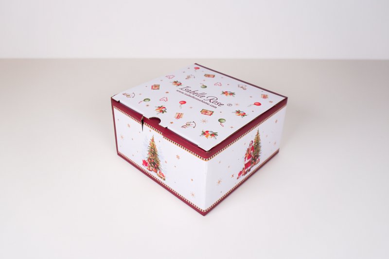 Taza de porcelana con platillo Happy Santa 250 ml Isabelle Rose