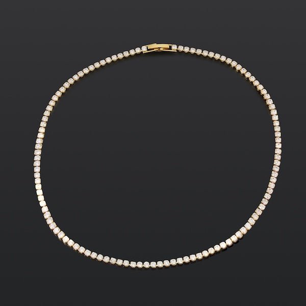 Collana girocollo Rivière dall'aspetto intramontabile con diamanti
