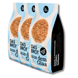 Nachfüller für Bio-Brotbackmischung im Glas "Kastanien im Hanfglück" (600 g)