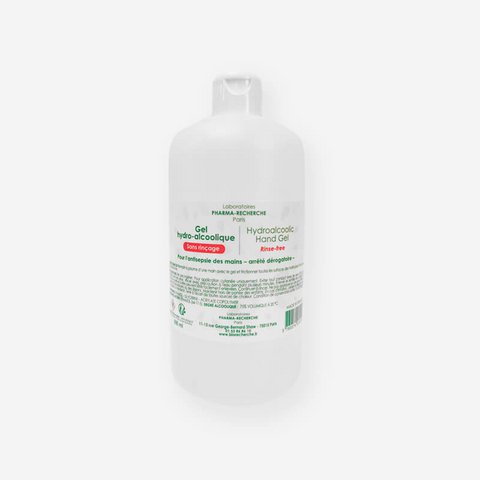 Hydroalkoholisches Gel • 500 ml • Hergestellt in Frankreich • Laboratoires Pharma-Recherche®