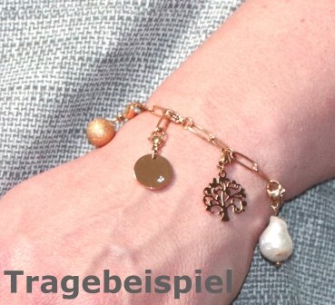 Charm Cosmopolitan pearl stainless steel rose