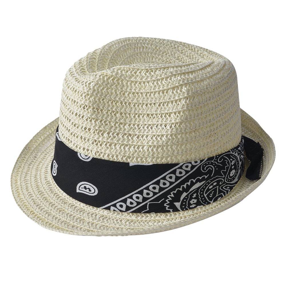 Hat ladies 24x23 cm Beige Paperstro Sun Hat