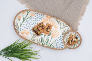 AUGURY DESIGNER-SERVIERPLATTE AUS HOLZ