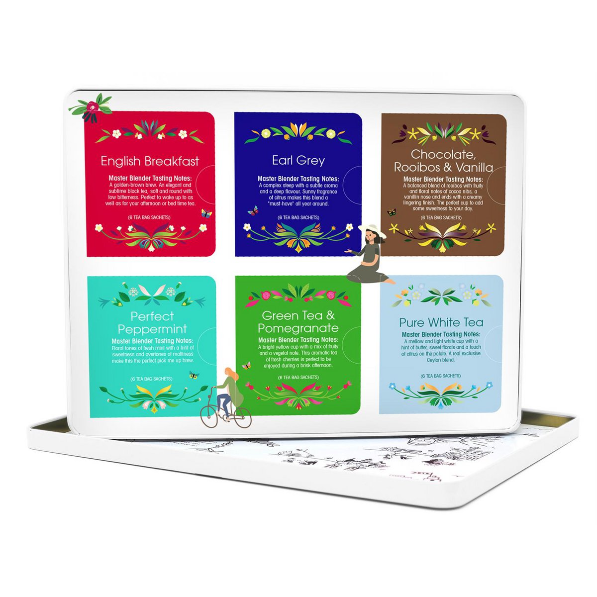 ETS - Tee-Geschenkbox aus Metall "Classic Selection" mit 36 BIO-Tees