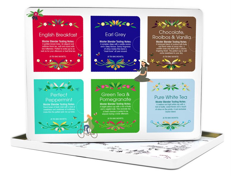 ETS - Tee-Geschenkbox aus Metall "Classic Selection" mit 36 BIO-Tees