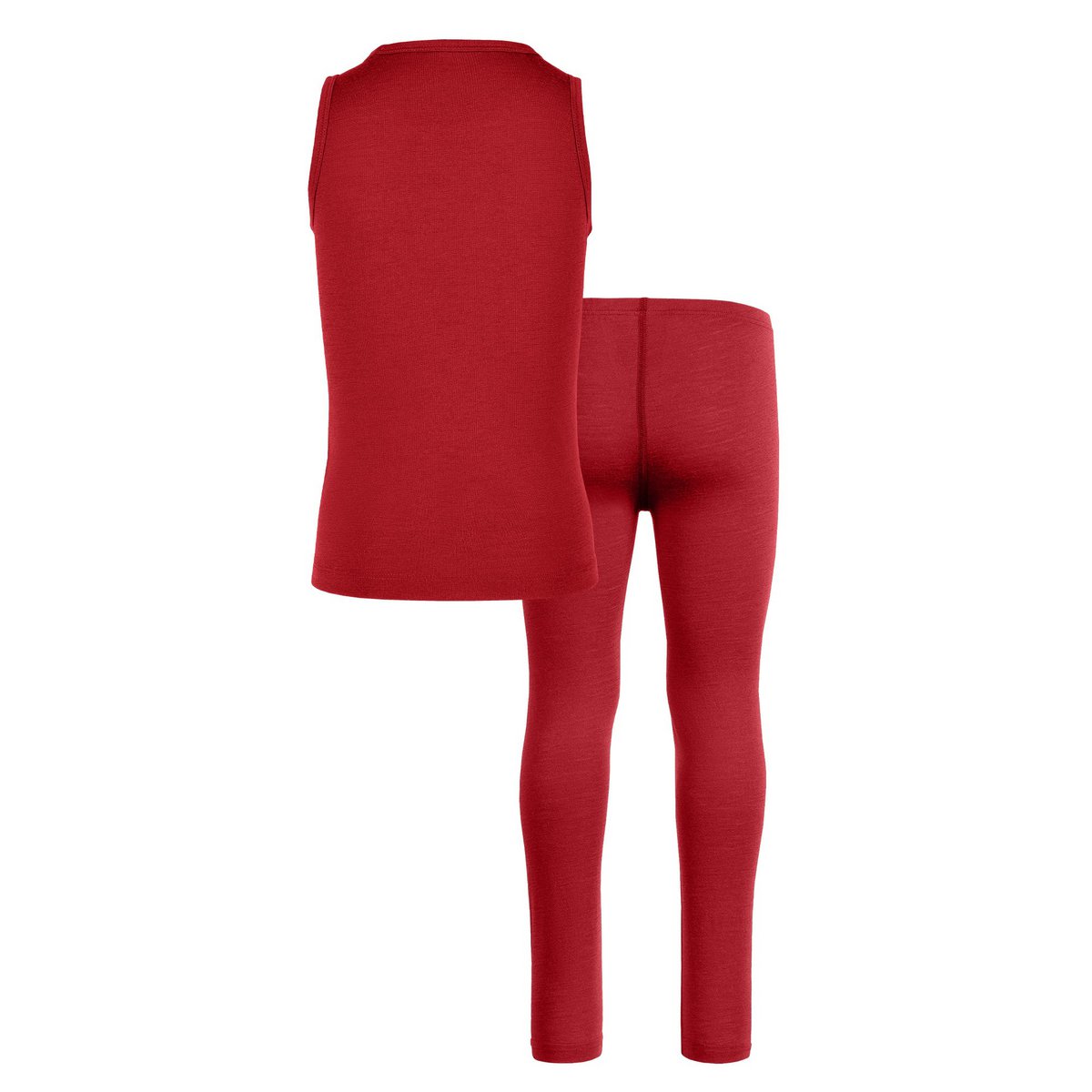 Kids Merino 160 Set Débardeur & Bas Royal Cherry