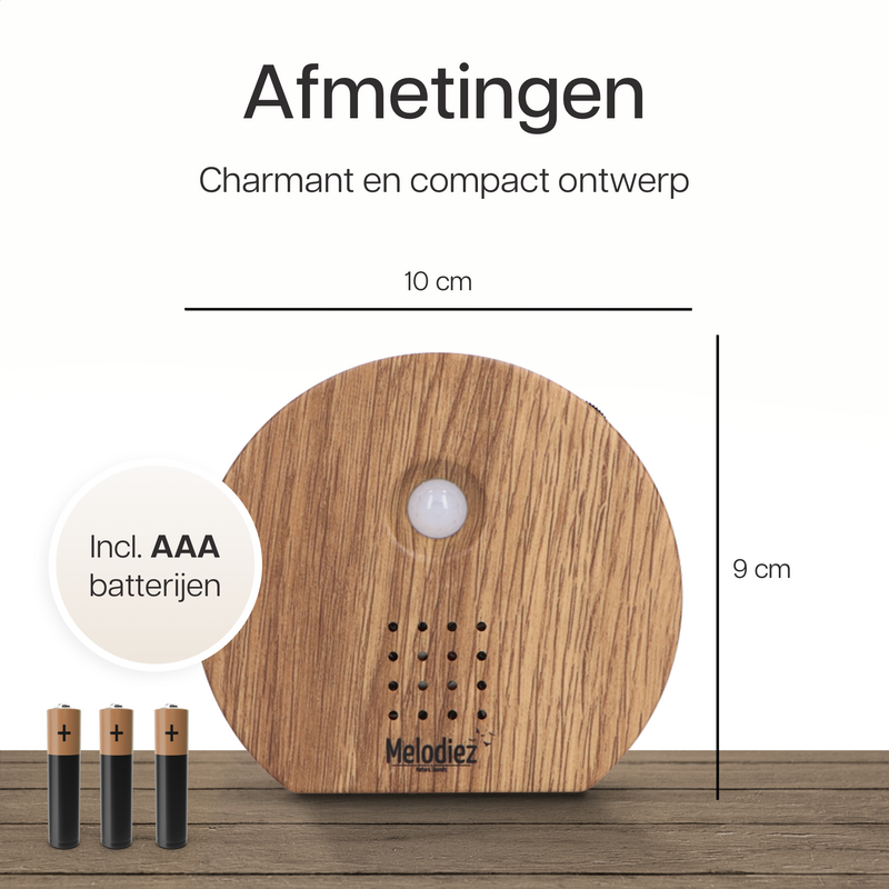 Melodiez Fuglelyde Hus med Sensor - Box Inkl. Batterier og 5 naturlige fugle-, hav- og junglelyde - Fuglehus med lyd - Fuglelydshus til toilettet