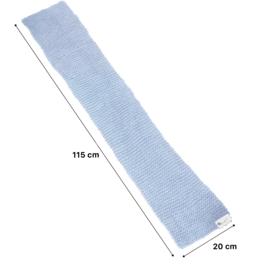 NEEDLE IT® Kit Lavoro a Maglia per Principianti Adulti Completo di Ferri da Maglia - Sciarpa di Lana Lavorata a Maglia Fai da Te - Idea Regalo (Azzurro Cielo)