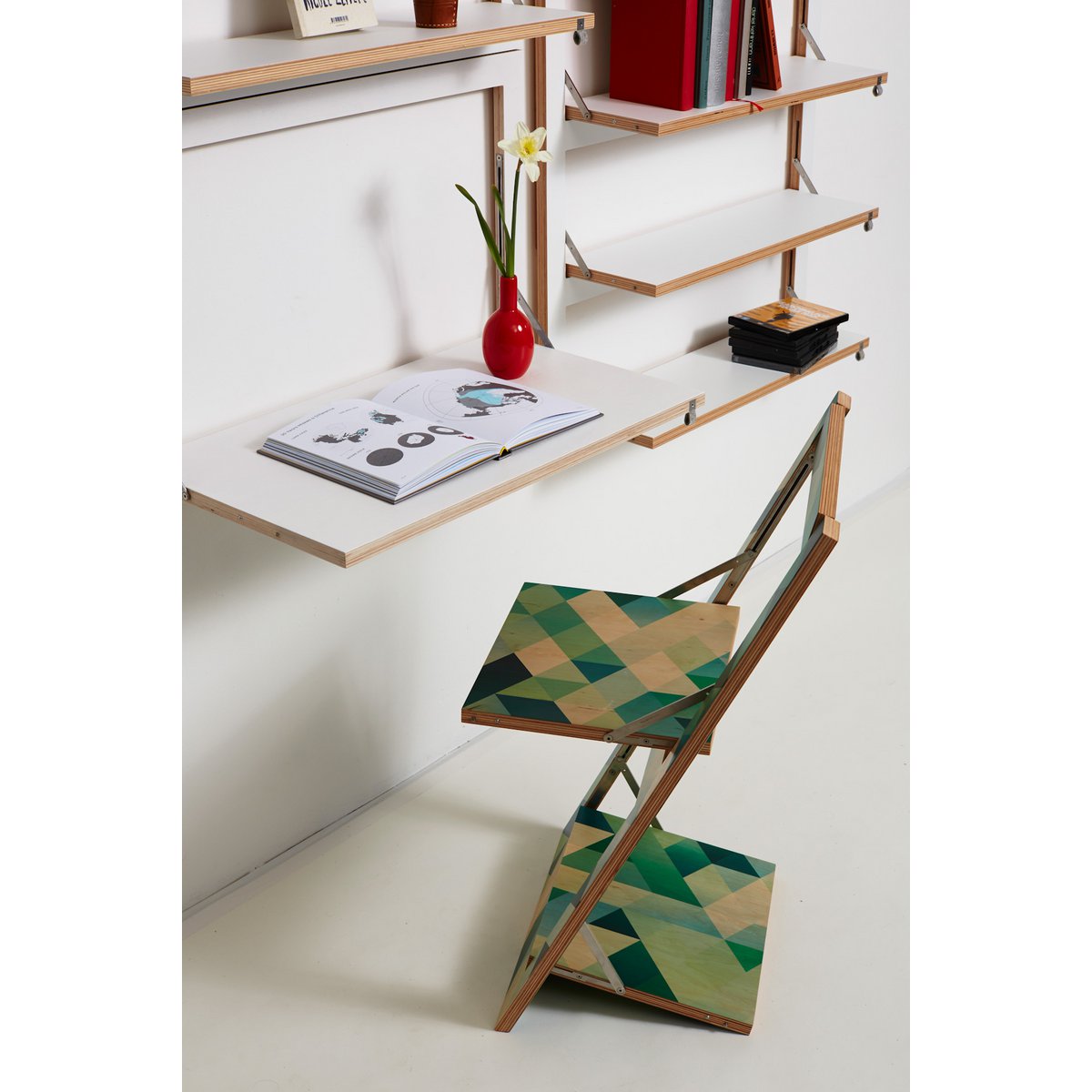 Fläpps Wall Desk/Secretary 80x50-1 - White