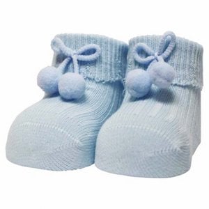 iN ControL 1pack RIB newborn sokjes met pompoms