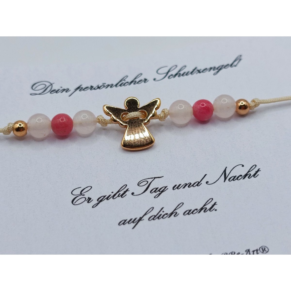 Schutzengel Edelstein Armband