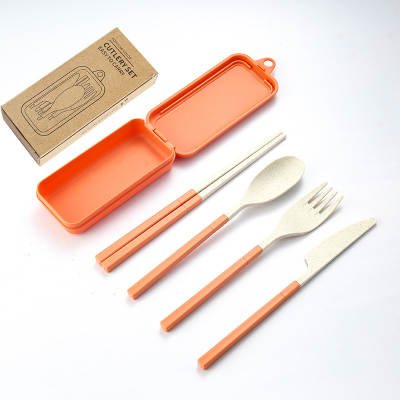 Kit posate staccabili e portatili - con custodia - 8 colori disponibili
