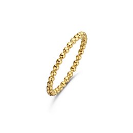 Silver dotted ring, golden plated, L1.7mm x W20.8mm, available in sizes 50, 58, 56, and 54.