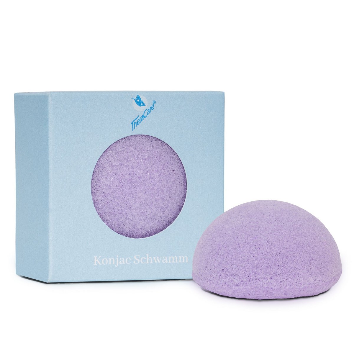TheraCare Konjac Schwamm für Gesicht und Körper - Lavendel