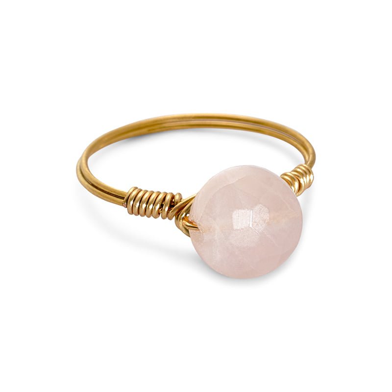 Bague Quartz Rose Or - Histoire d'Amour