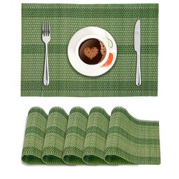 Manteles individuales | Tapetes de Comedor Reversibles de Bambú Orgánicos | 45x30cm