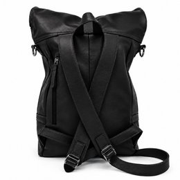 Rolltop rygsæk rygsæk Leder sort