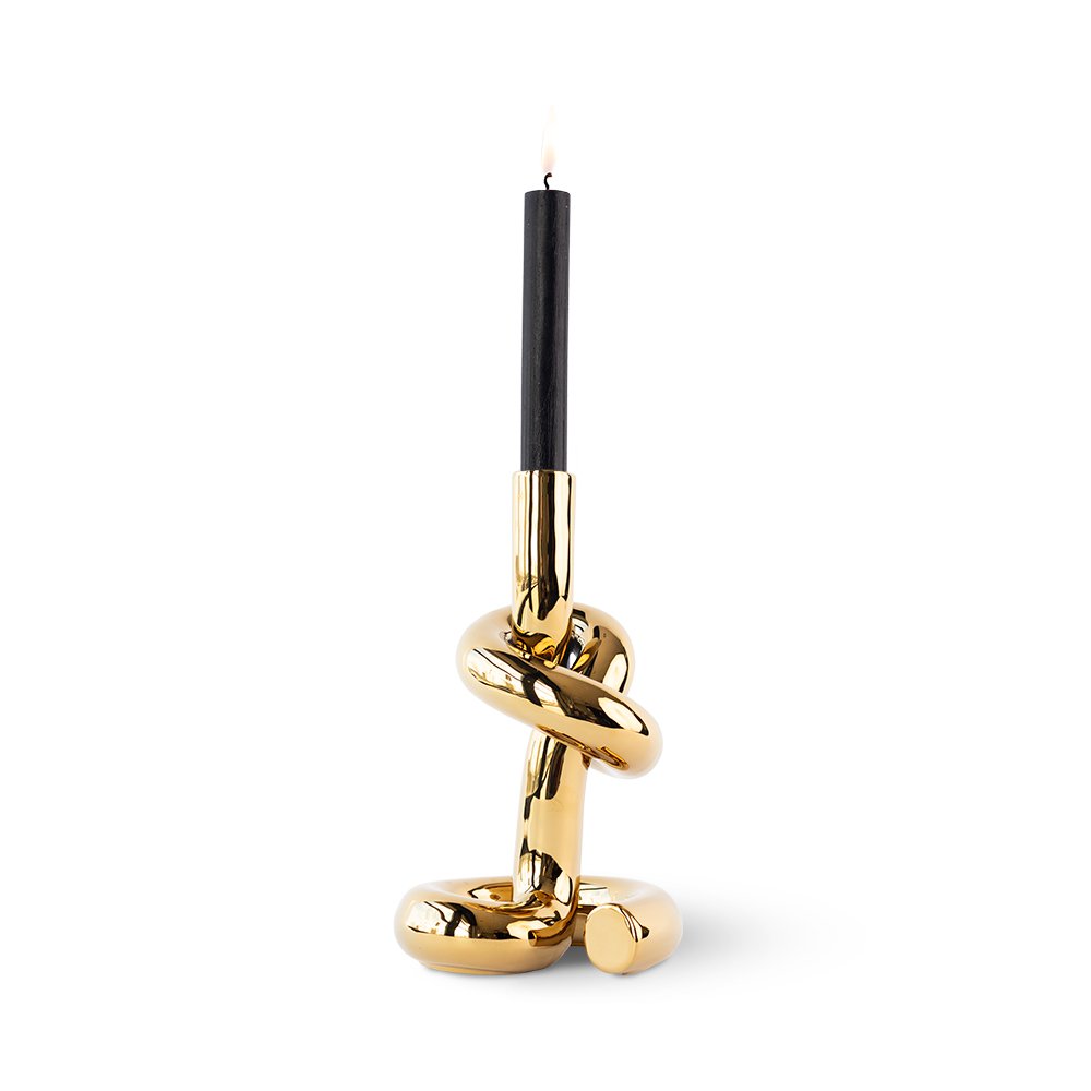 KNOTTED CANDLEHOLDER