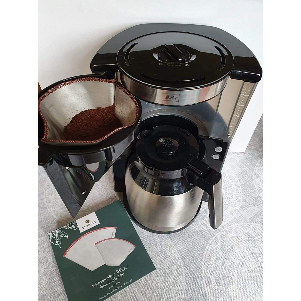 Filtro per caffè riutilizzabile in rete di acciaio inossidabile - sacchetti filtro sostenibili
