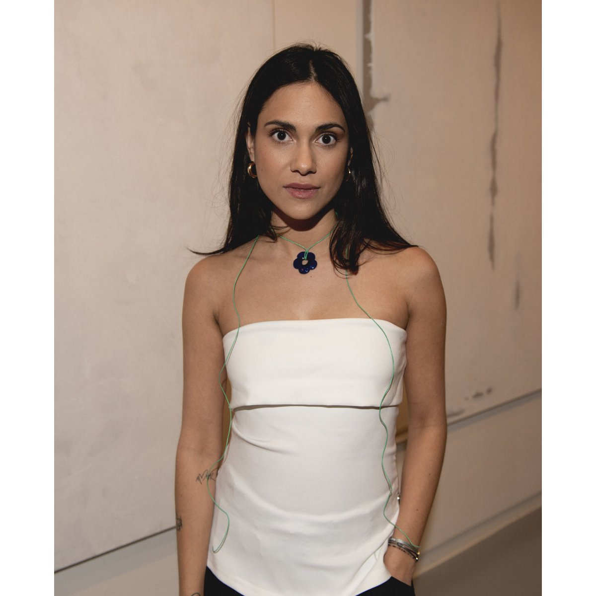 Collier Fleur Posie | Bleu