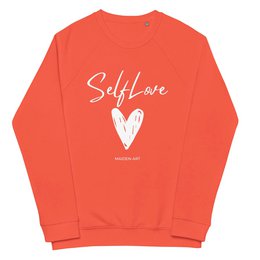 Økologisk sweatshirt SELF LOVE Unisex økologisk raglan sweatshirt