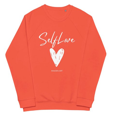 Biologisch sweatshirt SELF LOVE Unisex biologisch raglansweatshirt