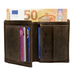Geldbörse Herren - Geldbörse Herren - Arrigo Wallet - Billfold Modell in 3 Farben Büffelleder