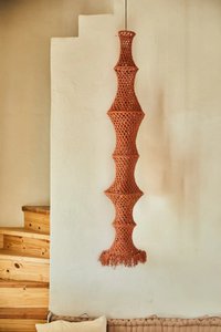 Länglicher Lampenschirm für Pleko Earth Crochet-Deckenleuchte